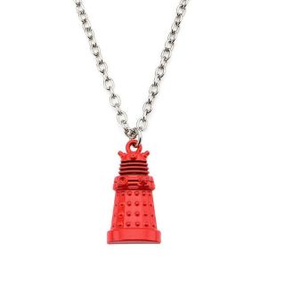 Doctor Who Red Dalek 3d Pendant Necklace