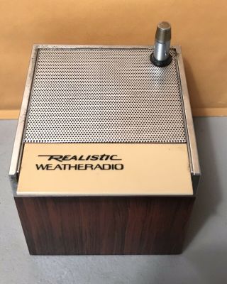 Vintage Realistic Portable Cube Weather Radio 12 - 181b Radio Shack