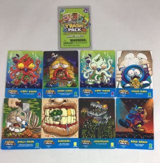 The Trash Pack Moose 2012 Collector ' s Tin & 9 Cards Salty Fish Bits 2