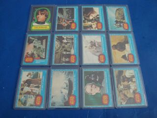 1977 Star Wars Cards 1st Series Blue 11 Cards & 1 Sticker Card