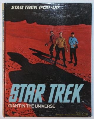 Vintage 1977 Star Trek Giant In The Universe Pop Up Book All Pop - Ups Work Vg