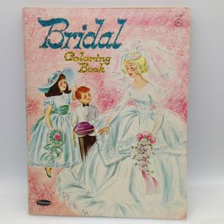 Vintage 1961 Whitman Bridal Coloring Book Drawings By Nancy Hilbolt Usa No 1148