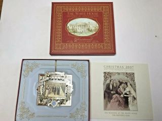 The White House Historical Association Christmas Ornament 2007 W Box & Booklet