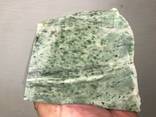 Aaa Top Quality Nephrite Green Jade Rough 3.  5 Lbs From Taiwan