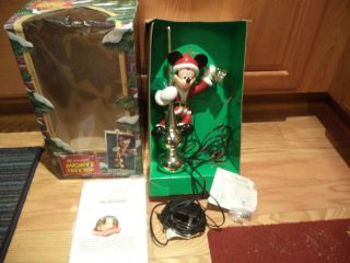 Mr Christmas Animated Walt Disney Mickey Mouse Tree Topper Lighted 1994 Boxed