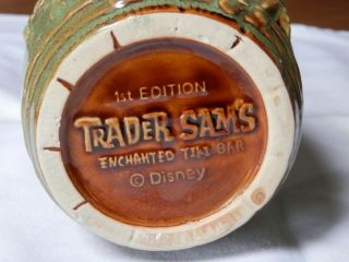 Trader Sams Enchanted TIKI Rum BARREL MUG 1st Edition Disney Souvenir EXC 2