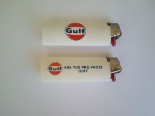 Vintage Gulf Oil Bic Lighters