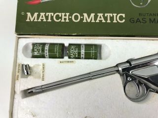 Vintage Match - O - Matic Butane Gas Match Pistol Shaped Lighter 2