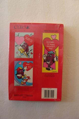 Vintage The California Raisins Valentines Day Cards Box of 38 Teacher Card 1988 2