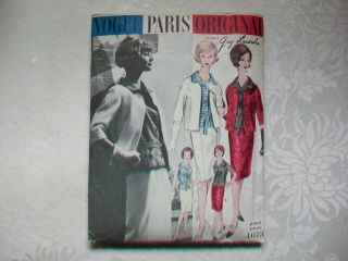 Vintage Vogue Paris Guy Laroche Pattern 1073 Size 16 Suit & Blouse