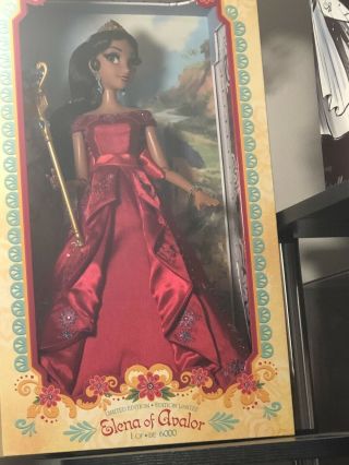 Disney Limited Edition Princess Elena Of Avalor Doll 17 " Exclusive 1 Of 6000