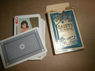 Vintage Adult Risque Playing Cards Gaiety 54 Models 202