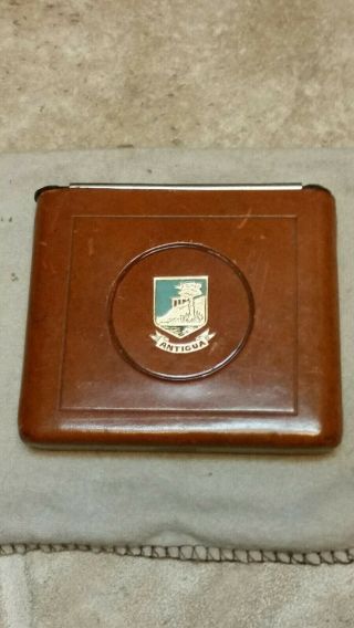 Vintage English Avoncliff Rexine Covered Pop - Up Cigarette Case,  Very Rare