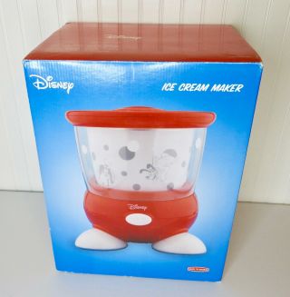 Disney Mickey Mouse Ice Cream Maker Back To Basics 2005 Easy Frozen Treat