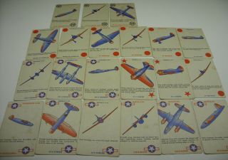 Wwii Vintage Playing Card Deck Airplanes World War 2 Germany Japan Usa Military