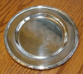 Pullman Railroad Dining Car Silver Round Plate
