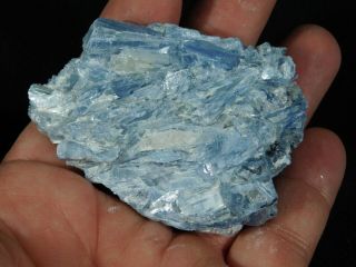 A 100 Natural Light BLUE Paraiba KYANITE Crystal Cluster With Quartz 127gr e 4