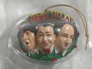 Three Stooges Collectible Christmas Ornament Trevco