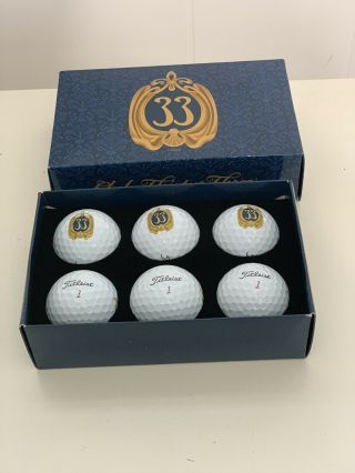 Disneyland Club 33 Golf Balls Elite Titleist Pro V1x Pro V1