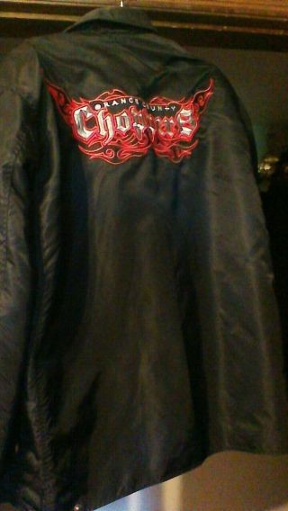 Occ Orange County Choppers Licensed Padded Motorcycle Jacket Xl Great Design Euc