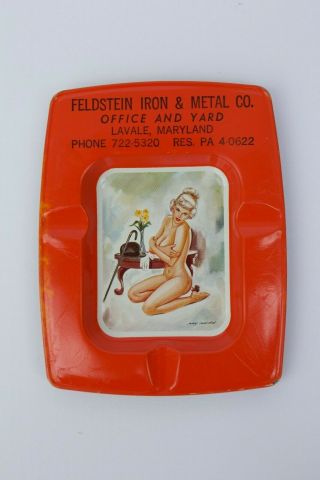Feldstein Iron & Metal Co.  Ashtray Vintage Pineup 1978 Very Rare