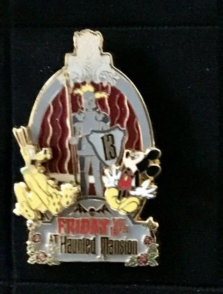 DISNEY’S LE 1500 HAUNTED MANSION FRIDAY THE 13th PIN SET.  2007.  HARD TO FIND 3
