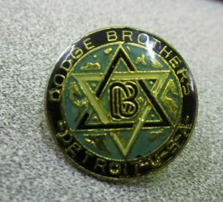 Vintage Dodge Brothers,  Detroit,  Michigan Automobile Hat/lapel Pin