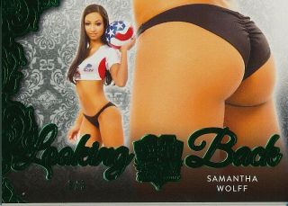 Samantha Wolff  Benchwarmer 25 Years Looking Back " Xx Rare " Green 3/3