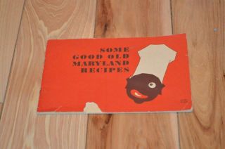 1942 Some Good Old Maryland Recipes Book Hans Flato Art Deco Little Black Sambo