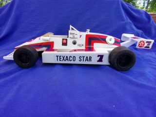 Vintage 1982 Tom Sneva Texaco Star Indy Car Gas Station Item Large Plastic Car 7