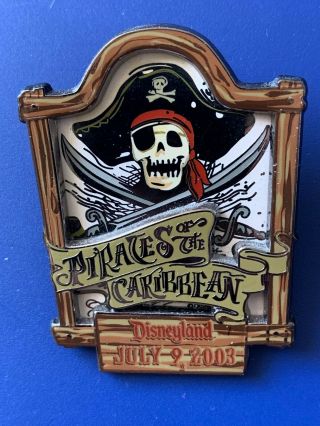 2003 Disney Pin - Disneyland - Pirates Of The Caribbean - Limited Edition - Le