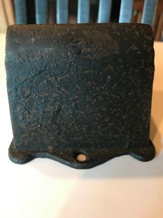 Antique Wall Mounted Heavy Cast Iron Match Box Holder Vintage Rustic Decor 3