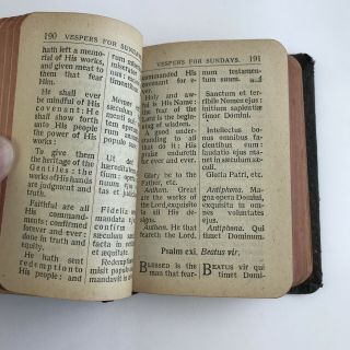 Vintage Catholic Book Pocket Size The Key Of Heaven 1914 Antique Prayer Devotion 5
