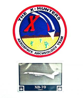 X - Hunters Patch With North American Xb - 70 Valkyrie Data Plate Nasa X - 15 B - 58