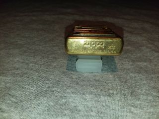 Zippo Brass Lighter XV D 25 Cent Slot Machine USA VTG 3