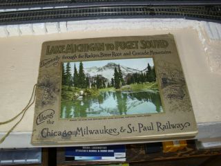 Milw Milwaukee Road Picture/postcard Book - From Lake Michigan To Puget Sound
