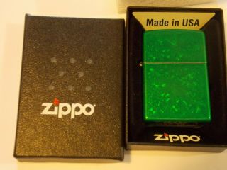 Meadow Green Iced Clover Zippo Lighter