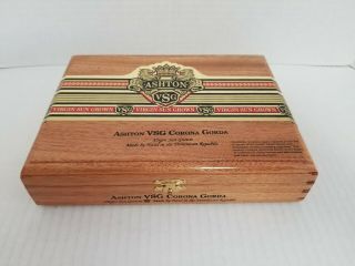 Ashton Vsg Corona Gorda Empty Wooden Cigar Box