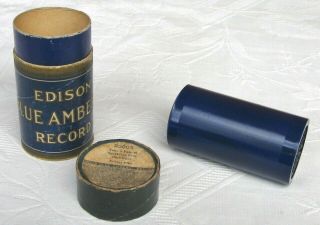Edison Blue Amberol Phonograph Cylinder Record Gilbert & Sullivan Song E.  Pike
