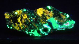 Clinohedrite Willemite Franklin Nj Fluorescent Mineral Specimen.