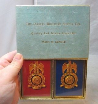 Vintage Advertising Playing Cards.  Oakley Builders Supply Co.  Eagle Crest