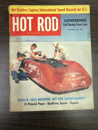 Hot Rod - November,  1952 Back Issue