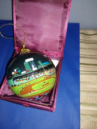 Fenway Park Ornament - Rare Hand - Blown/hand - Painted - Marsha York