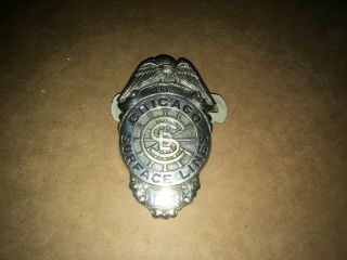 Vintage Obsolete Chicago Surface Lines Supervisory Force Employee Badge