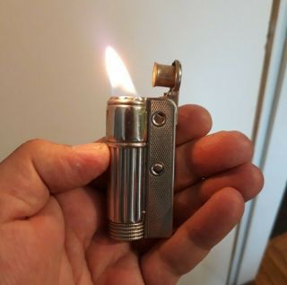 Rare Vintage Imco Triplex Petrol Lighter Patent Made In Austria