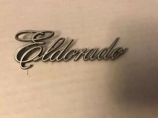 69 70 71 72 73 74 75 76 Vintage Cadillac Eldorado Script Metal Mpn 9882666
