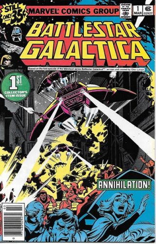 Battlestar Galactica Comic Book 1,  Marvel Comics 1979 Very Fine,  Unread