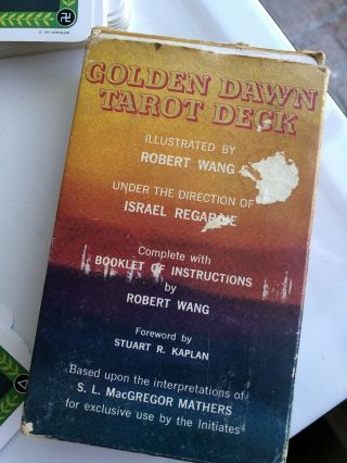 The Golden Dawn Tarot,  Deck Of Tarot Cards,  W Box,  Israel Regardie,  1978