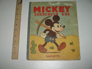 Mickey Mouse 1931 Hachette French Annual Comic Strip Book,  Disney