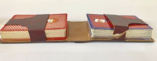 Raggedy Ann and Andy Playing Card Decks Brown & Bigelow Leather Bound Hallmark 5